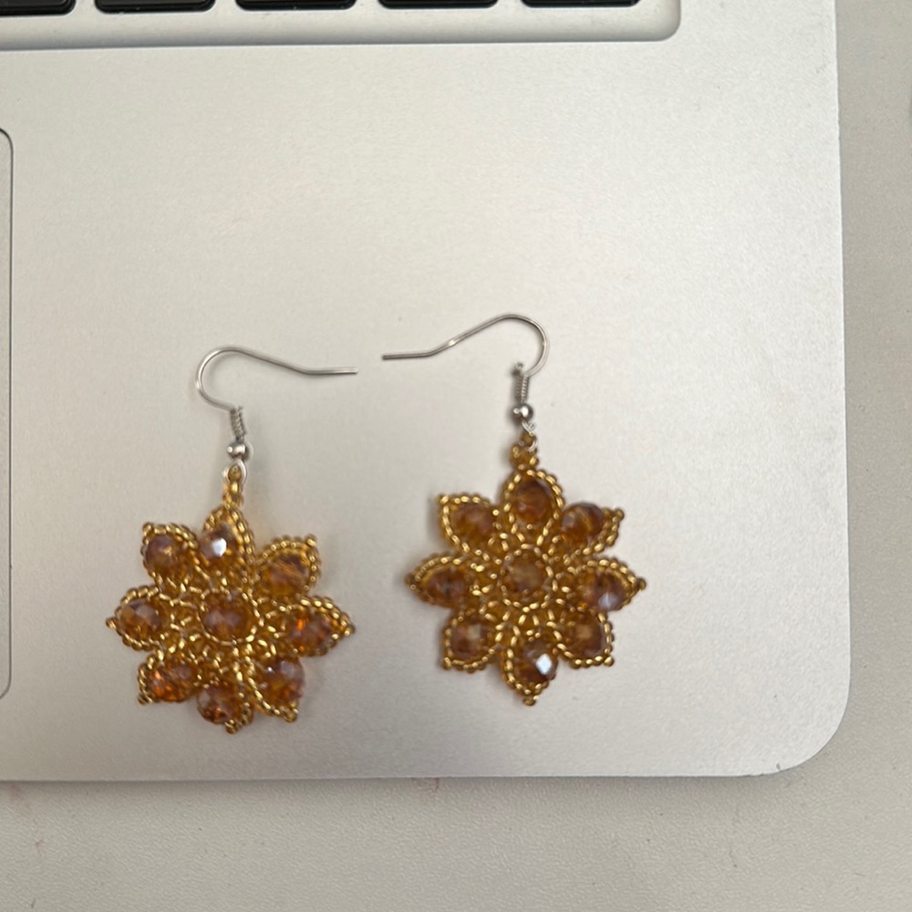 Hand Beaded Earrings